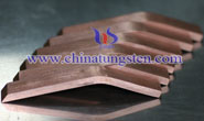 Barra de cobre de tungsteno imagen