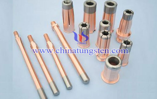 tungsten copper fiber structured contact